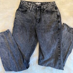 Good American Loose Fit Straight Leg Jeans Black